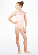 Maillot Ballet Niña de Tirantes con Lazo de Gasa Mirella Rosa 2 [Rosa]