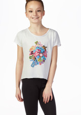 Camiseta Danza Niña con Logo So Danca Blanco Delante [Blanco]