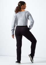 Sudadera Danza Corta con Logotipo Bloch Gris Detrás [Gris]