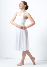 Move Dance Teen Titania Cut Out Lyrical Dress White Front [White]