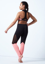 Top Danza Corto Chica con Paneles Bloch Rosa Detrás [Rosa]