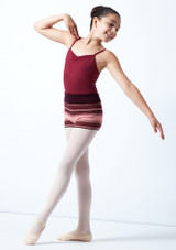 Pantalones cortos de danza de punto enrollables Bloom para adolescente Move Dance Higo Delante 2 [Púrpura]