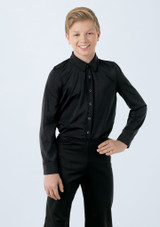 Weissman Collar Button Down Shirt Negro 2 [Negro]