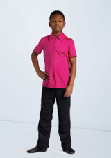 Weissman BOYS COLLARED SHIRT Lipstick [Multicolore]