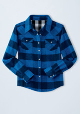 Weissman Buffalo Plaid Flannel Shirt Blanc [Blanc]