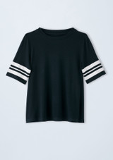 Weissman  Oversized Color Block Top Noir [Noir]