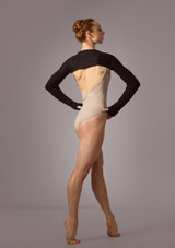 Coprispalle lavorato a maglia Giovanna Move Dance Nero Back [Nero]