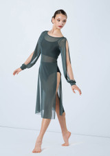 Weissman Spliced Blouson Overdress [Verde]