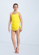 Weissman Mesh Overlay Dress [Amarillo]