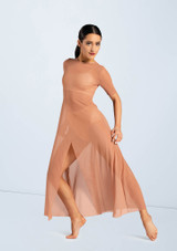 Weissman Power Mesh Maxi Overdress [Marron]