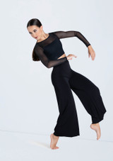 Weissman Wide Leg Matte Jersey Pants Blanco [Blanco]