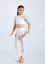 Weissman Mesh Jogger Pants Blanco [Blanco]