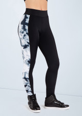 Weissman Tie Dye Print Leggings Blanco [Blanco]