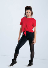 Weissman Tie Front Tee Rouge [Rouge]