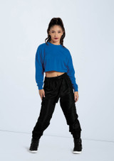 Weissman Cropped Long Sleeve Tee Bleu Royal [Bleue]
