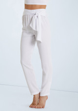 Weissman Paperbag Tie Waist Pants Blanco 2 [Blanco]