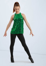 Weissman Ultra Sparkle Flyaway Tank Top [Vert Clair]