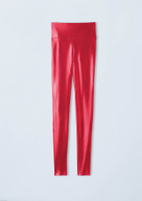 Weissman Metallic Full Length Leggings Rojo [Rojo]