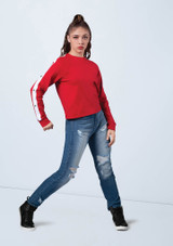 Weissman French Terry Raglan Top Red [Red]