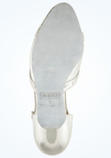 Zapato de baile latino y de salón Nancy Freed - 4,3 cm - Plateado Plata Parte superior [Plata]