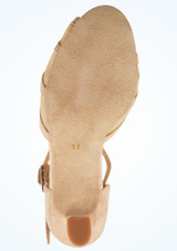 Zapatos de baile de salón Karmina Merlet con tacón de 5 cm Parte superior [Marrón Claro]