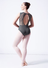 Body con pizzo e scollatura a occhiello sulla schiena Rita Ballet Rosa