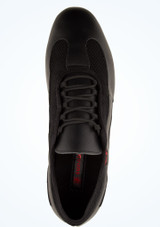 Zapatillas de práctica con suela partida Supadance 9010 para hombre - 2,5 cm Negro Parte inferior [Negro]