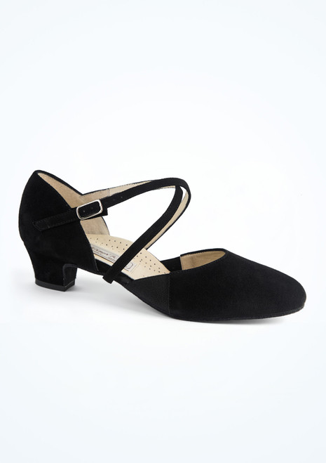 Scarpa da ballo in pelle scamosciata Ronja Werner Kern - 3,3 cm [Nero]