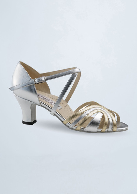 Scarpa da ballo Werner Kern Kim in pelle a pianta larga - 6 cm