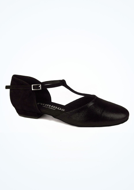 Rummos Carol Ballroom & Latin Shoe 0.75" - Black Black Main [Black]