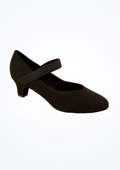 Zapatos de Baile Elástico Para Prácticas So Danca Negro Delante [Negro]