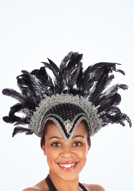 Casco de plumas Negro Principal [Negro]