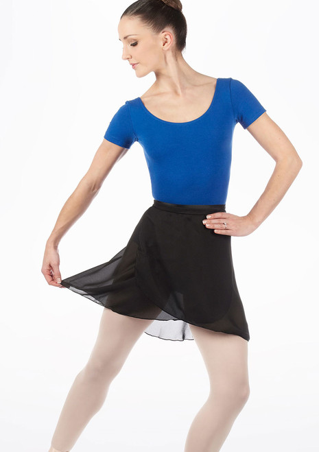 Capezio Long Georgette Wrap Dance Skirt Black [Black]