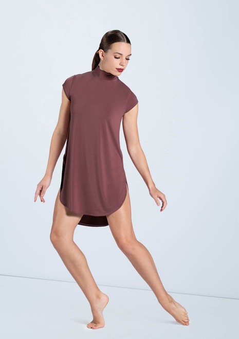 Weissman Mock Neck Tee Dress [Rosa]