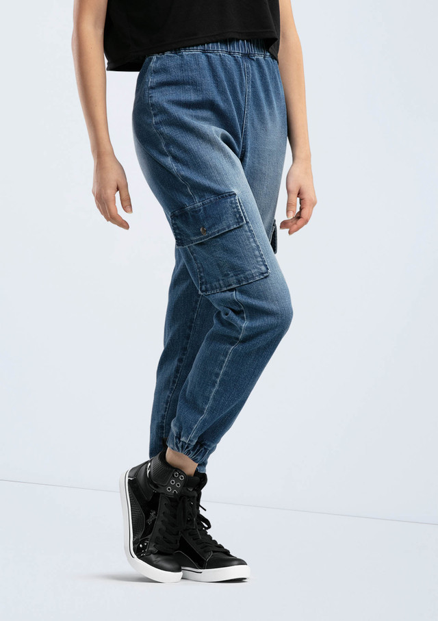 Weissman Denim Cargo Pocket Joggers
