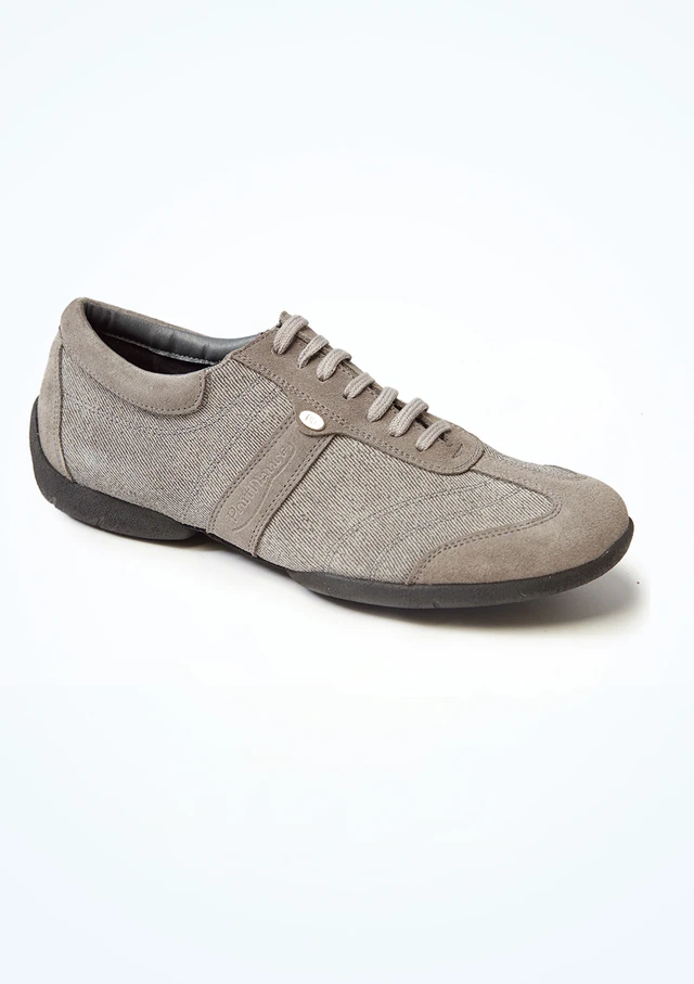 Scarpe da ballo stile sneaker per uomo in denim grigio Pietro Street PortDance [Grigio]