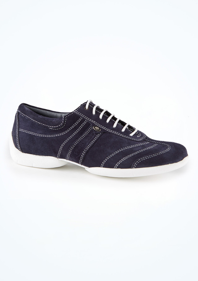 Scarpe da ballo per uomo con suola bianca Pietro Street PortDance [Blu]