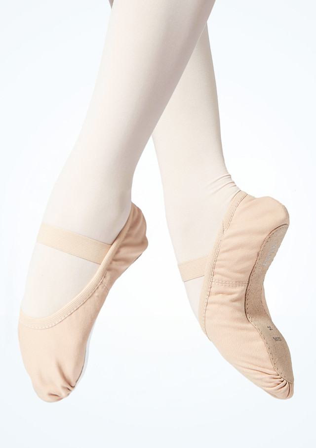Scarpette da danza classica in tela con suola intera Aspire Bloch