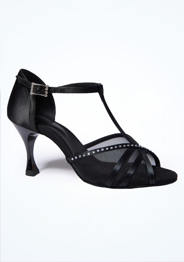 Scarpa da ballo color nero Rosa Move Dance - 6,35 cm Nero Side 2 [Nero]