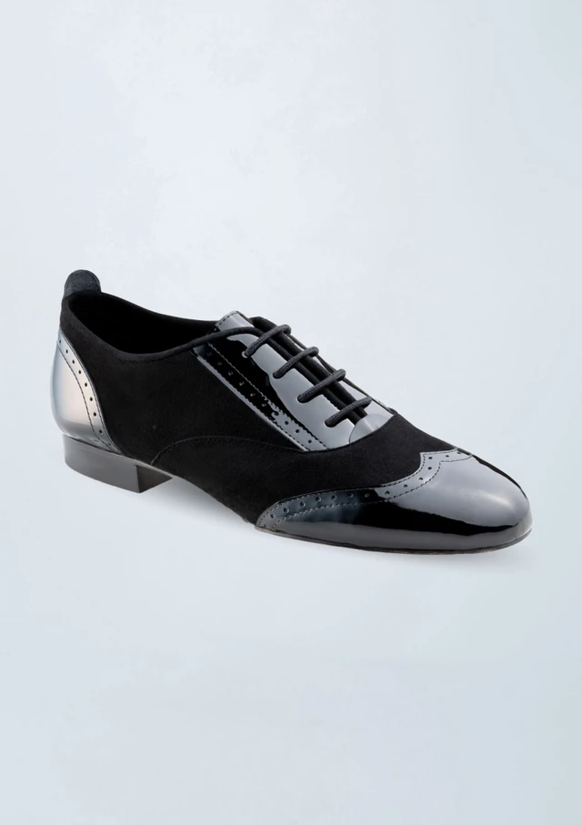 Scarpa da ballo Werner Kern Taylor in pelle scamosciata e camoscio - 1,5 cm Nero Front [Nero]