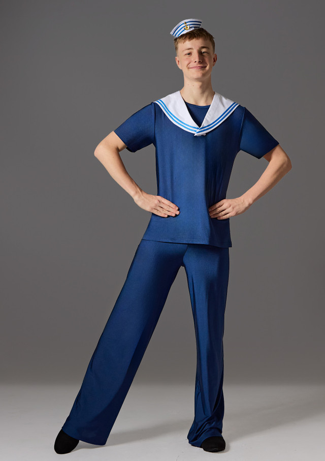 Costume da marinaio di Jolista Sailor Storm Blu Scuro Front [Blu]