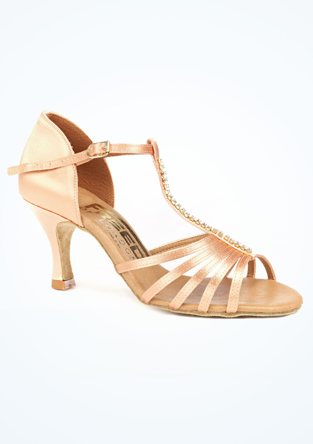 Zapatos de Baile Tina Flesh Freed - 6cm Marrón Claro [Marrón Claro]