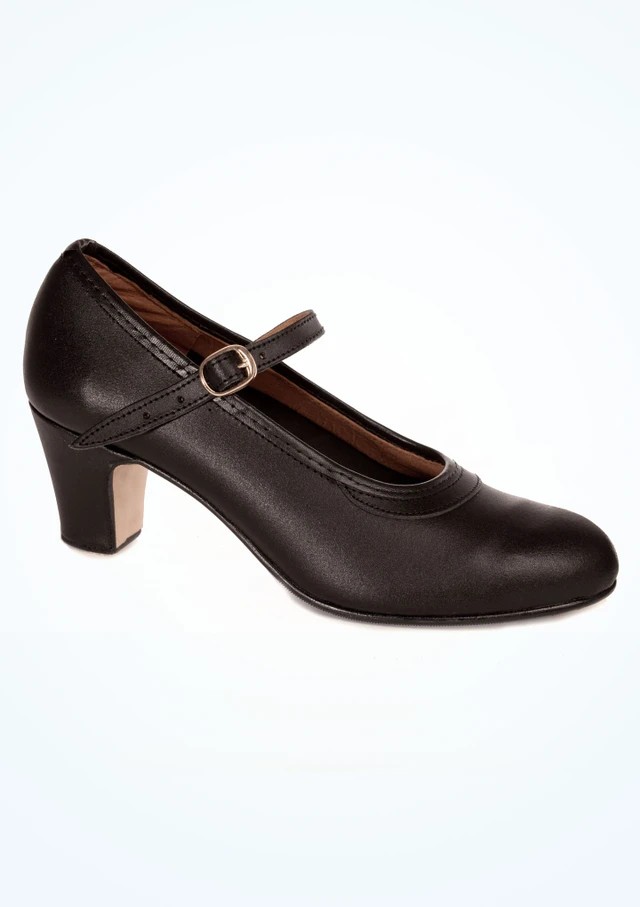 Zapatos de Flamenco Con Hebilla Intermezzo Negro Principal [Negro]
