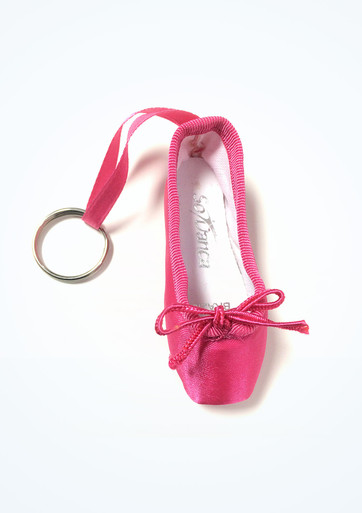Portachiavi Con Scarpetta Da Ballerina So Danca KCE-01 - Mini Punta, 8 Cm, Regalo Per Ballerine