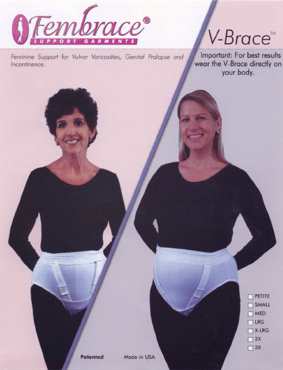 V-Brace by Fembrace Support Garments for Vulvar Varicosities,Genital  Prolapse and Incontinence - Compression Health