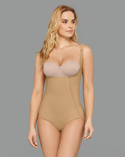 Leonisa 18480 Waist-to-Knee Open Bust Firm Post-Surgical Body Shaper -  Mastectomy Shop