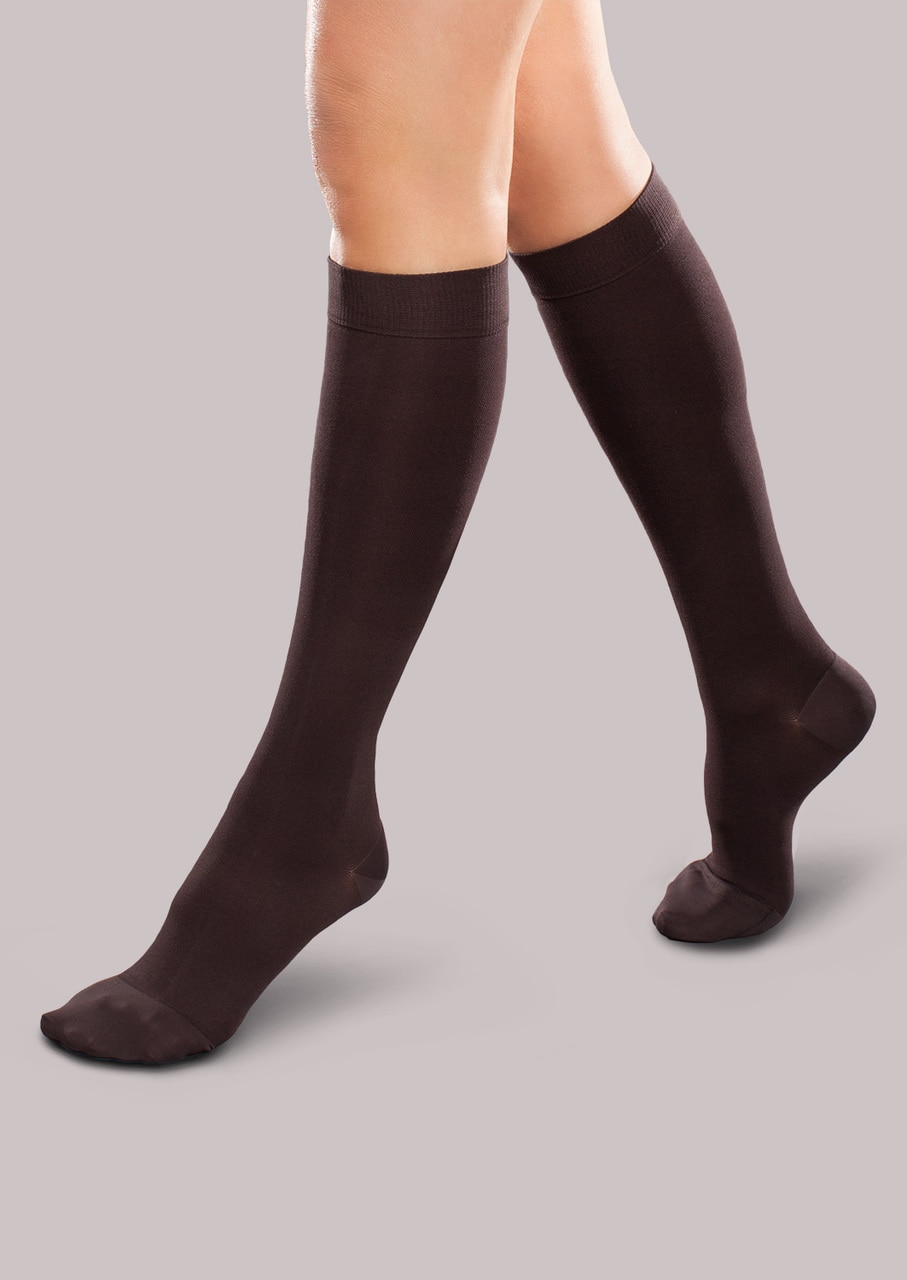 Therafirm® Ease Opaque Thigh High 15-20 mmHg, Open Toe