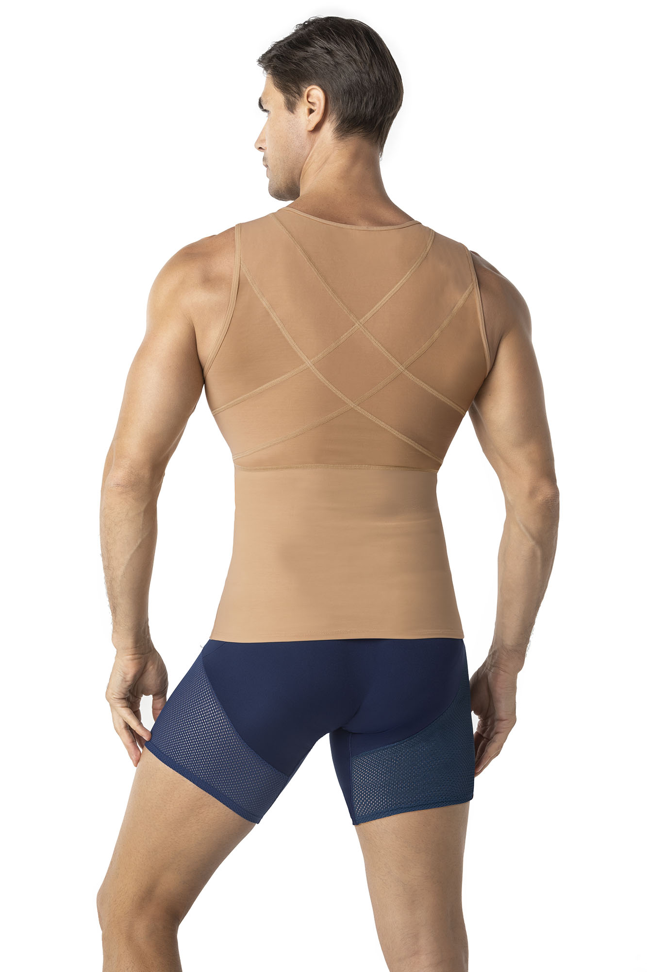 Leonisa Men's Firm Body Shaper Vest with Back Support - Max/Force