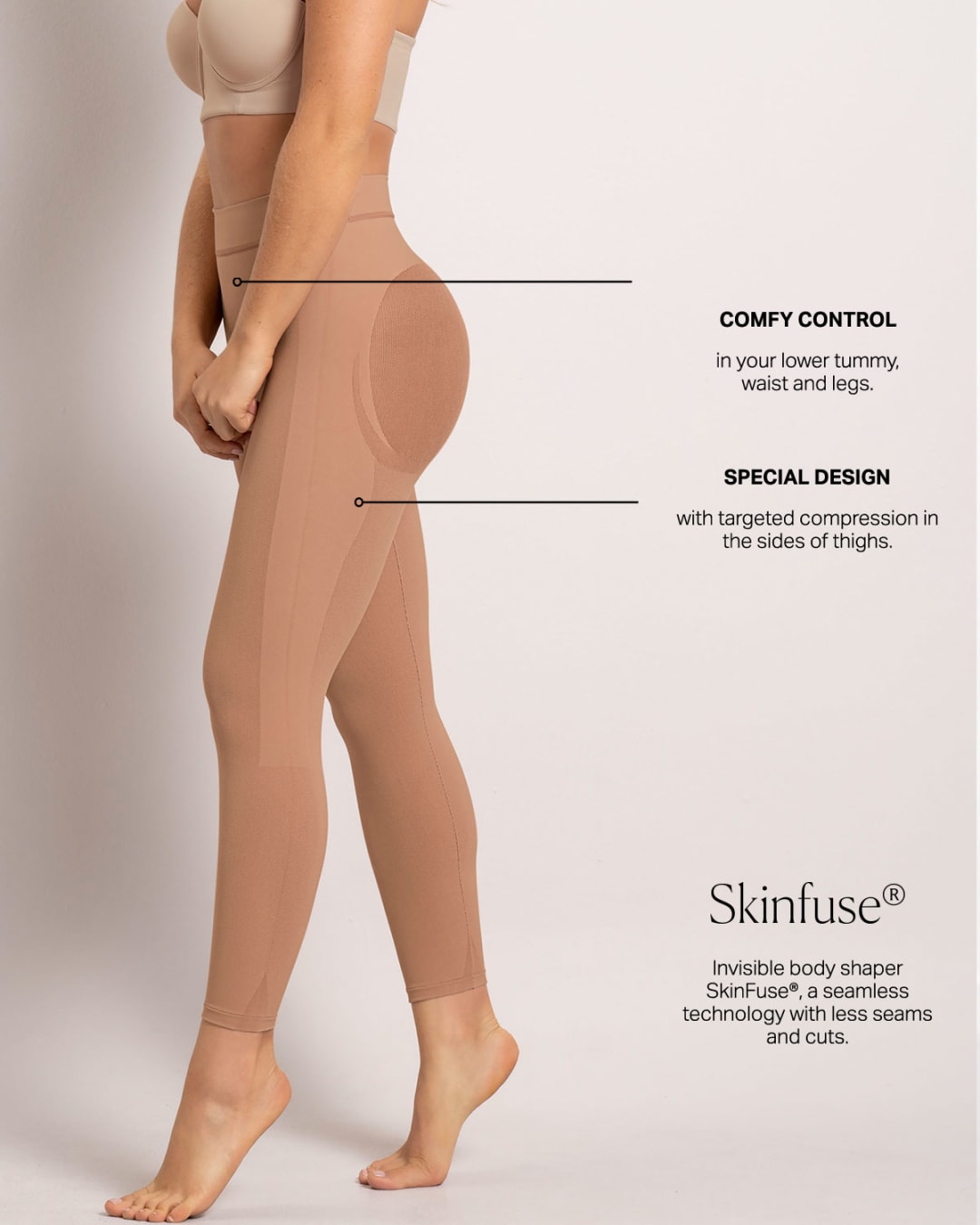Leonisa Seamless Moderate Tummy Control Shapewear for Women - Super Comfy  Body Shaper