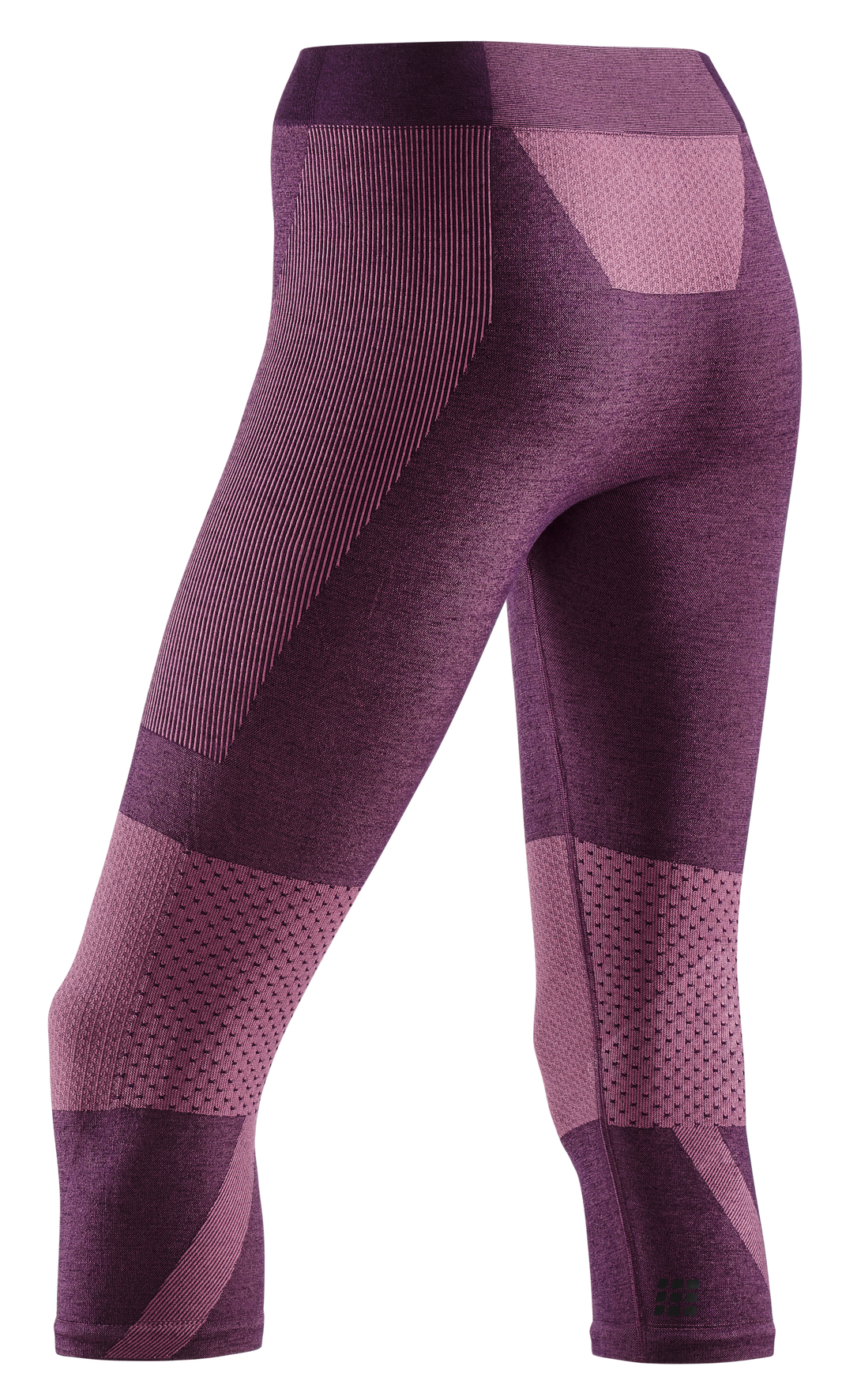  CEP Ski Touring 3/4 Base Tights, Dark Orange, Women